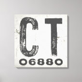 Bauernhof Rustikaler Staat Zip Code Connecticut Leinwanddruck (Vorderseite)