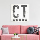 Bauernhof Rustikaler Staat Zip Code Connecticut Leinwanddruck (Insitu (Wohnzimmer))