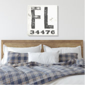 Bauernhof Rustikaler Staat Zip Code Florida Leinwanddruck (Insitu (Schlafzimmer))