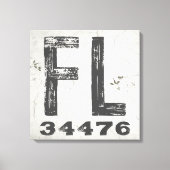 Bauernhof Rustikaler Staat Zip Code Florida Leinwanddruck (Vorderseite)