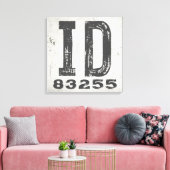 Bauernhof Rustikaler Staat Zip Code Idaho Leinwanddruck (Insitu (Wohnzimmer))