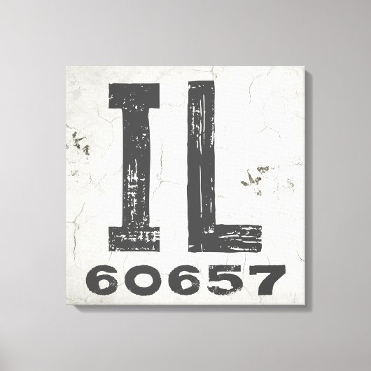 Bauernhof Rustikaler Staat Zip Code Illinois Leinwanddruck (Vorderseite)