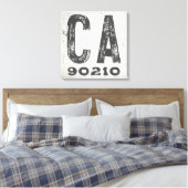 Bauernhof Rustikaler Staat Zip Code Kalifornien Leinwanddruck (Insitu (Schlafzimmer))