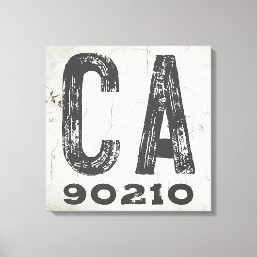 Bauernhof Rustikaler Staat Zip Code Kalifornien Leinwanddruck (Vorderseite)