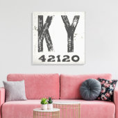 Bauernhof Rustikaler Staat Zip Code Kentucky Leinwanddruck (Insitu (Wohnzimmer))