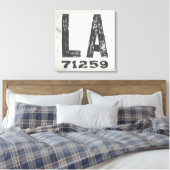 Bauernhof Rustikaler Staat Zip Code Louisiana Leinwanddruck (Insitu (Schlafzimmer))
