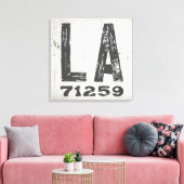 Bauernhof Rustikaler Staat Zip Code Louisiana Leinwanddruck (Insitu (Wohnzimmer))