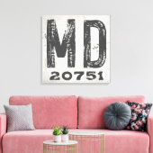 Bauernhof Rustikaler Staat Zip Code Maryland Leinwanddruck (Insitu (Wohnzimmer))