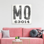 Bauernhof Rustikaler Staat Zip Code Missouri Leinwanddruck (Insitu (Wohnzimmer))