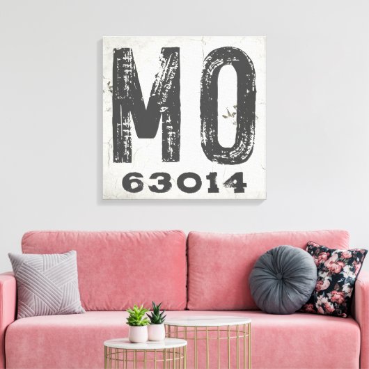 Bauernhof Rustikaler Staat Zip Code Missouri Leinwanddruck (Insitu (Wohnzimmer))