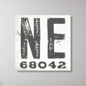 Bauernhof Rustikaler Staat Zip Code Nebraska Leinwanddruck (Vorderseite)