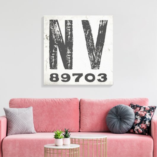 Bauernhof Rustikaler Staat Zip Code Nevada Leinwanddruck (Insitu (Wohnzimmer))