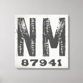 Bauernhof Rustikaler Staat Zip Code New Mexico Leinwanddruck (Vorderseite)