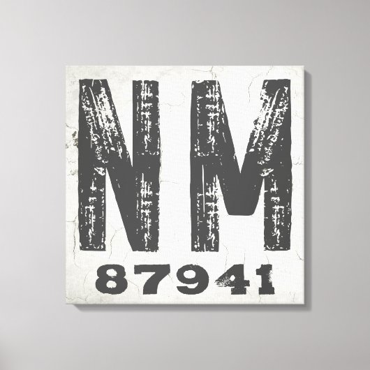 Bauernhof Rustikaler Staat Zip Code New Mexico Leinwanddruck (Vorderseite)