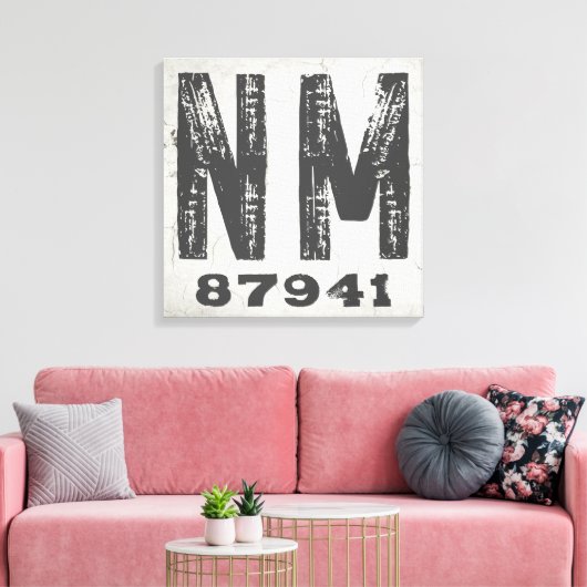 Bauernhof Rustikaler Staat Zip Code New Mexico Leinwanddruck (Insitu (Wohnzimmer))