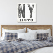 Bauernhof Rustikaler Staat Zip Code New York Leinwanddruck (Insitu (Schlafzimmer))