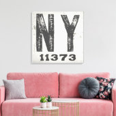 Bauernhof Rustikaler Staat Zip Code New York Leinwanddruck (Insitu (Wohnzimmer))