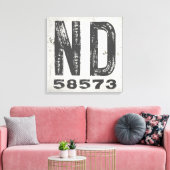 Bauernhof Rustikaler Staat Zip Code North Dakota Leinwanddruck (Insitu (Wohnzimmer))
