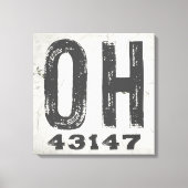 Bauernhof Rustikaler Staat Zip Code Ohio Leinwanddruck (Vorderseite)