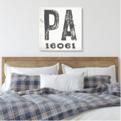 Bauernhof Rustikaler Staat Zip Code Pennsylvania Leinwanddruck (Insitu (Schlafzimmer))