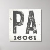 Bauernhof Rustikaler Staat Zip Code Pennsylvania Leinwanddruck (Vorderseite)