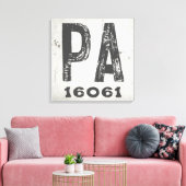 Bauernhof Rustikaler Staat Zip Code Pennsylvania Leinwanddruck (Insitu (Wohnzimmer))