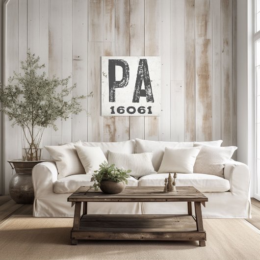 Bauernhof Rustikaler Staat Zip Code Pennsylvania Leinwanddruck