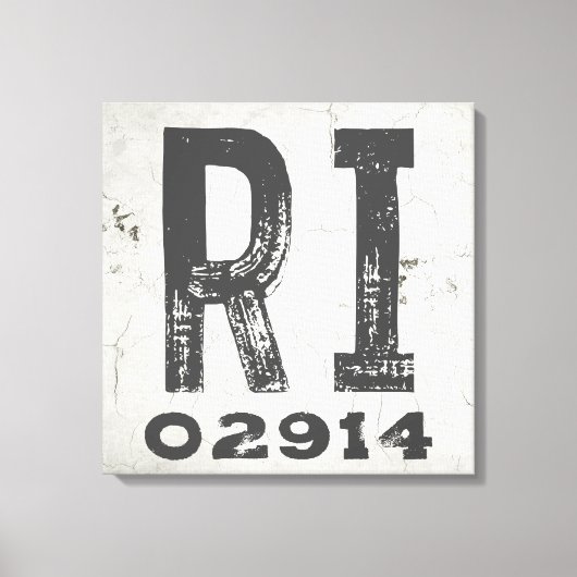 Bauernhof Rustikaler Staat Zip Code Rhode Insel Leinwanddruck (Vorderseite)