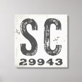 Bauernhof Rustikaler Staat Zip Code South Carolina Leinwanddruck (Vorderseite)