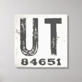 Bauernhof Rustikaler Staat Zip Code Utah Leinwanddruck (Vorderseite)