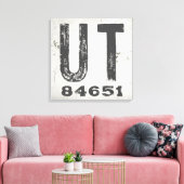 Bauernhof Rustikaler Staat Zip Code Utah Leinwanddruck (Insitu (Wohnzimmer))