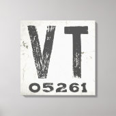 Bauernhof Rustikaler Staat Zip Code Vermont Leinwanddruck (Vorderseite)