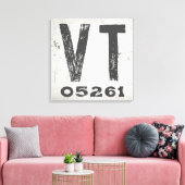 Bauernhof Rustikaler Staat Zip Code Vermont Leinwanddruck (Insitu (Wohnzimmer))