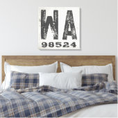 Bauernhof Rustikaler Staat Zip Code Washington Leinwanddruck (Insitu (Schlafzimmer))