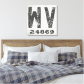Bauernhof Rustikaler Staat Zip Code West Virginia Leinwanddruck (Insitu (Schlafzimmer))