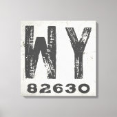 Bauernhof Rustikaler Staat Zip Code Wyoming Leinwanddruck (Vorderseite)