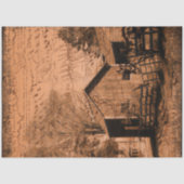 Bauernhof Rustikaler Stall Donkey Dekoupage Seidenpapier (Vorderseite)