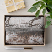 Bauernhof Rustikales Pferd Dekoupage Seidenpapier (Geschenk)