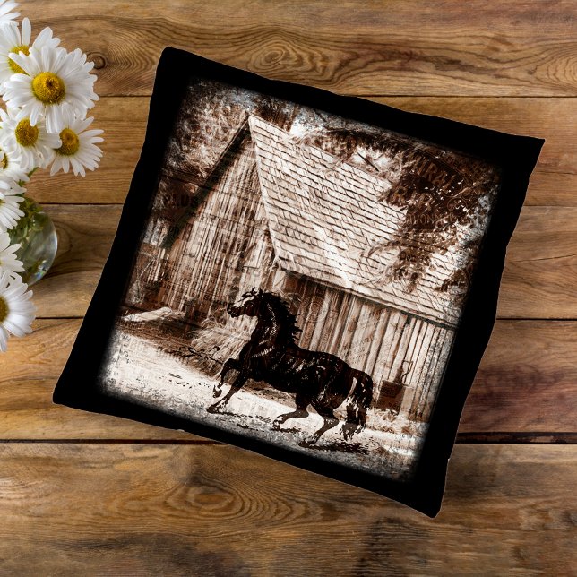 Bauernhof Rustikales Pferd Kissen (Von Creator hochgeladen)