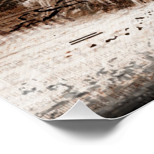 Bauernhof Rustikales Pferd Poster (Ecke)