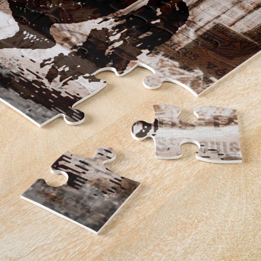 Bauernhof Rustikales Pferd Puzzle (Seite)