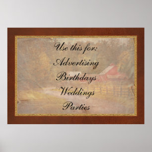 Bauernhof - Scheune - Ländliche Reisen Poster