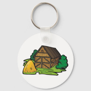 Bauernhof-Scheunen-Schlüsselanhänger Schlüsselanhänger