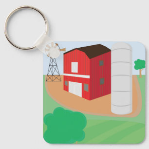 Bauernhof Schlüsselanhänger
