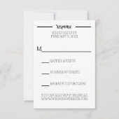 Bauernhof-Schriftart Hochzeit-RSVP-Karte RSVP Karte (Vorderseite)