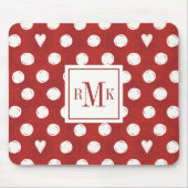 Bauernhof-Schritt des Monogramm-| Otomi Mousepad (Vorne)