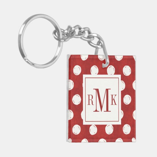 Bauernhof-Schritt des Monogramm-| Otomi Schlüsselanhänger (Vorderseite links)