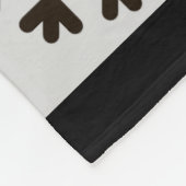 Bauernhof Schwarz-weiß Buffalo Karierte Hirschschs Fleecedecke (Ecke)