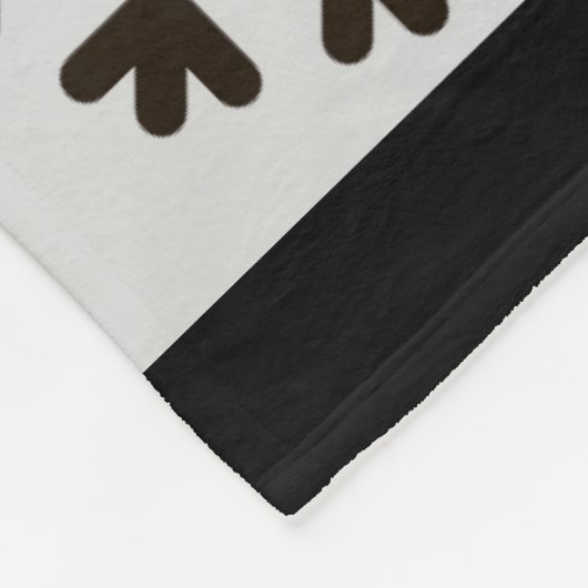 Bauernhof Schwarz-weiß Buffalo Karierte Hirschschs Fleecedecke (Ecke)