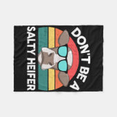 Bauernhof - Seien Sie keine salzigen Weibchen, Män Fleecedecke (Vorderseite (Horizontal))